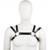 Соблазнительная кожаная портупея на плечи