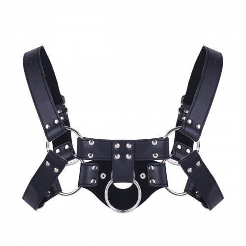 Мужская сбруя с отверстием на груди