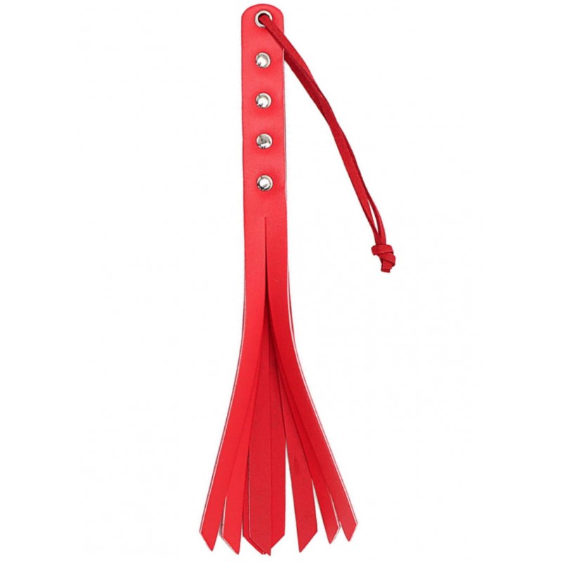 Плеть-пэдл красная из искусственной кожи 26 см