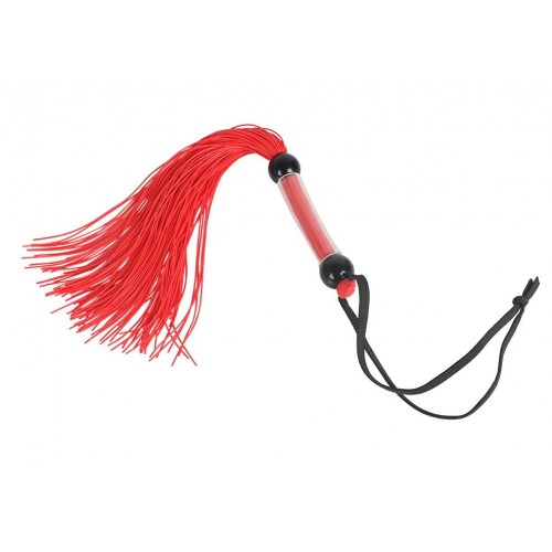 Небольшая плеть-флоггер красного цвета