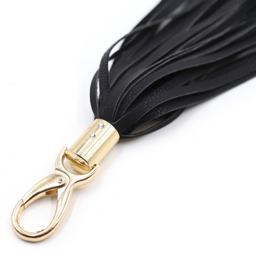 Мягкая замшевая черная плеть