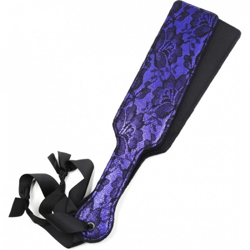 Пэдл фиолетового цвета декорированный кружевом