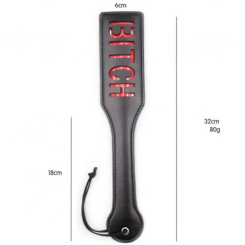 Черный пэдл с красной надписью