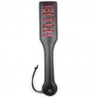 Черный пэдл с красной надписью