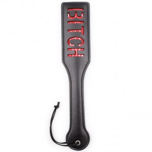 Черный пэдл с красной надписью