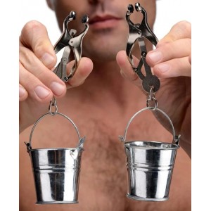 Зажимы для сосков клевер с ведёрком (иной угол)