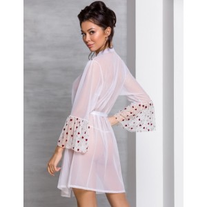 Пикантный белый пеньюар Lovelia L/XL (иной угол)