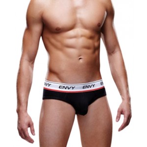 Мужские трусы-брифы на широкой резинке Envy черные S/M