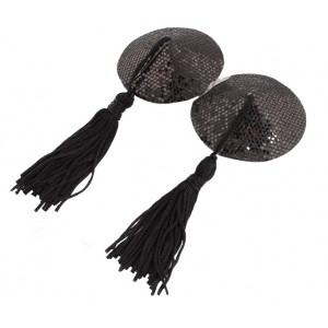 Черные пэстисы с кисточками (иной угол)