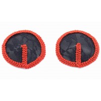 Чёрно-красные кружевные пэстисы