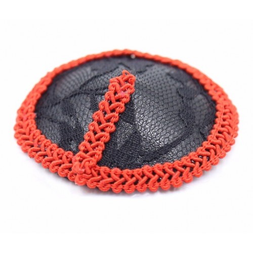 Чёрно-красные кружевные пэстисы