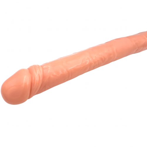 Двухголовый черный фаллоимитатор Long Double-Dong 44 см