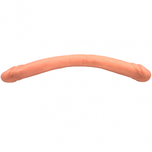 Двухголовый черный фаллоимитатор Long Double-Dong 44 см