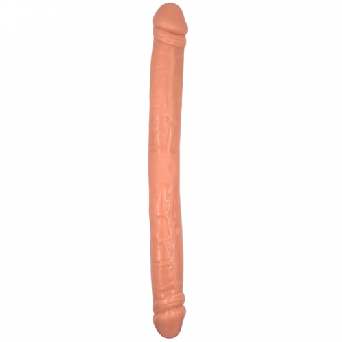 Двухголовый черный фаллоимитатор Long Double-Dong 44 см