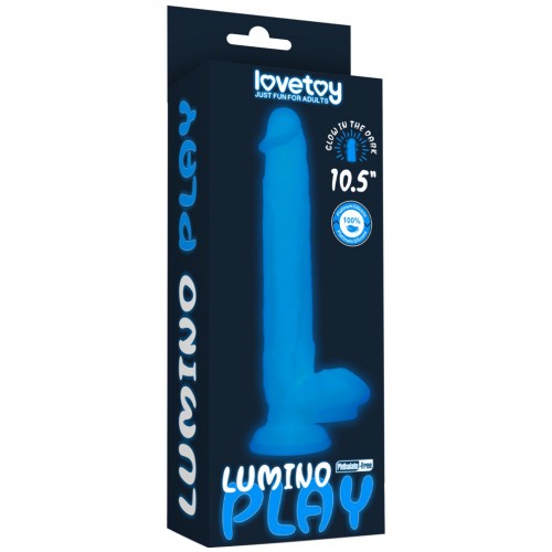Светящийся в темноте фаллос на присоске Lumino Play Dildo 27 см