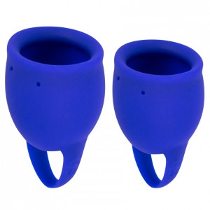 Набор менструальных чаш Natural Wellness Magnolia Iris Blue (иной угол)