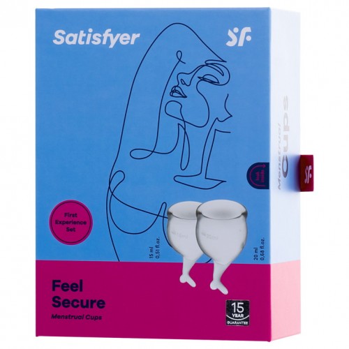 Набор менструальных чаш Satisfyer Feel Secure, прозрачный