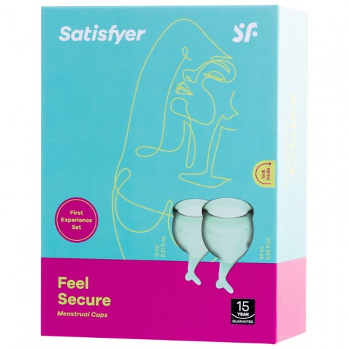 Набор менструальных чаш Satisfyer Feel Secure, зеленый
