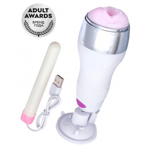 Реалистичный мастурбатор TOYFA A-toys с подогревом, TPR, 12 режимов вибрации (иной угол)