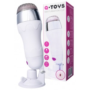 Реалистичный мастурбатор TOYFA A-toys с подогревом, TPR, 12 режимов вибрации