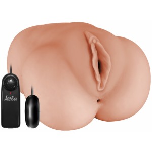 Реалистичный мастурбатор-вагина с вибрацией Satisfaction My Love (иной угол)