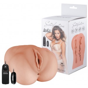 Реалистичный мастурбатор-вагина с вибрацией Satisfaction My Love