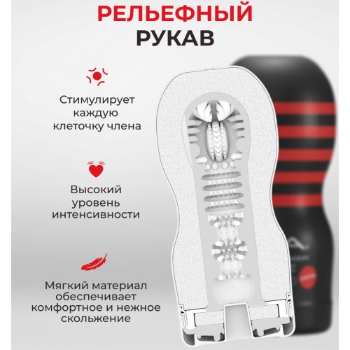 Мастурбатор с эффектом глубокой глотки Tenga Deep Throat Cup Hard