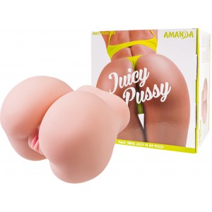 Мастурбатор реалистичный Juicy Pussy Amanda, TPE, телесный, 22 см