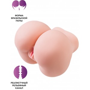Мастурбатор реалистичный Juicy Pussy Amanda, TPE, телесный, 22 см (иной угол)