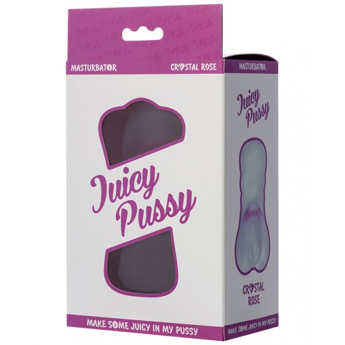 Мастурбатор реалистичный TOYFA Juicy Pussy Crystal Rose, TPE, 14 см