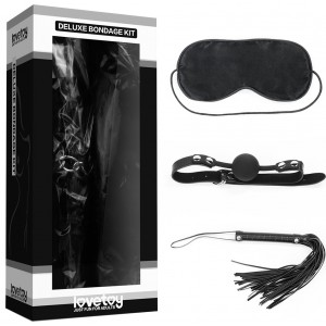 Набор для ролевых игр Deluxe Bondage Kit (маска, кляп, плеть)