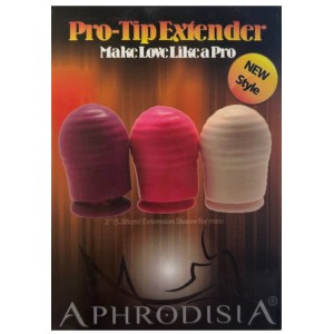 Удлиняющая рифленая насадка Pro-Tip Extender телесная (иной угол)