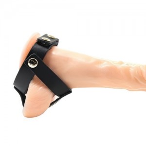 Утяжка для пениса с разделителем мошонки  (иной угол)