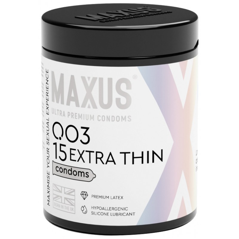 Презервативы в пластиковом кейсе Maxus №15 Extra Thin экстратонкие