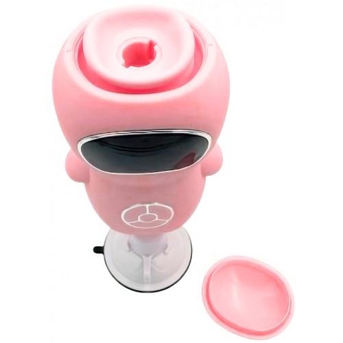 Компактная секс-машина King на присоске розовая