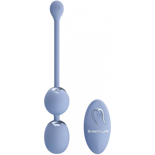 Вагинальные шарики с вибрацией Pretty Love Willie с пультом ДУ сиреневые