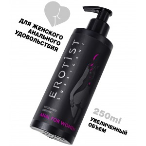 Лубрикант Erotist на водной основе ANAL FOR WOMEN, анальный для женщин, 250 мл (иной угол)