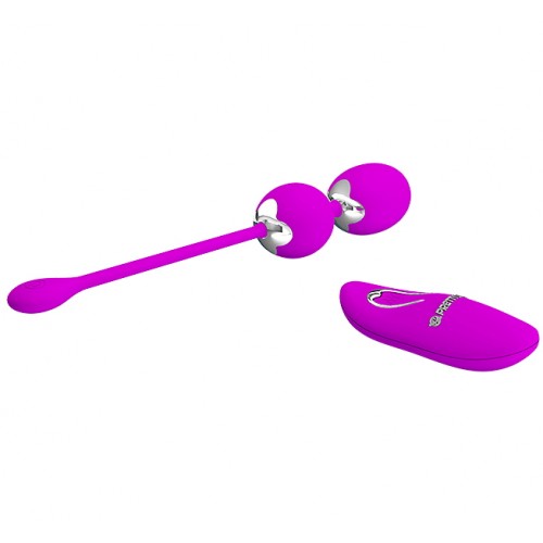 Вагинальные шарики с вибрацией Pretty Love Willie на дистанционном управлении 