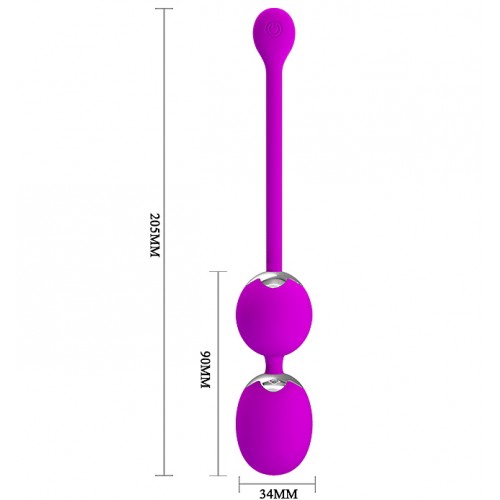 Вагинальные шарики с вибрацией Pretty Love Willie на дистанционном управлении 