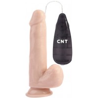 Реалистичный вибратор с мошонкой CnT 19 см