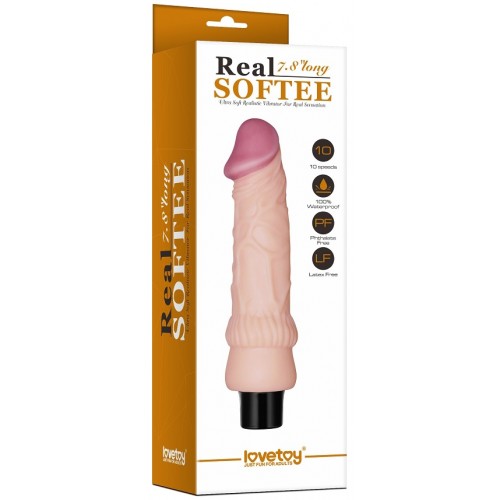 Реалистичный вибратор Real Softee 16,5 см