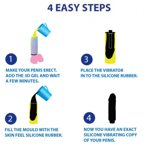 Набор для изготовления слепка пениса с вибрацией Cloneboy Vibrator Black