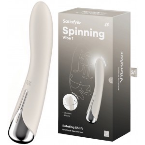 Вибратор для точки G с ротацией Satisfyer Spinning Vibe 1 Beige