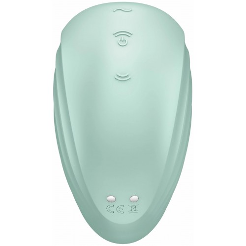 Вакуумно-волновой стимулятор с вибрацией Satisfyer Pearl Diver зеленый
