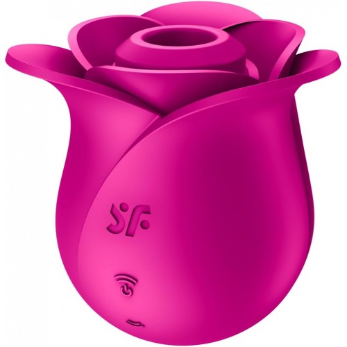 Вакуум-волновой стимулятор клитора Satisfyer Pro 2 Modern Blossom, силикон, бордовый, 6,6 см