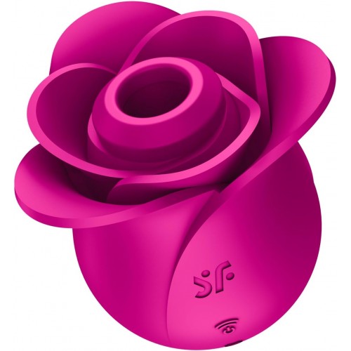 Вакуум-волновой стимулятор клитора Satisfyer Pro 2 Modern Blossom, силикон, бордовый, 6,6 см
