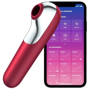 Клиторальный смарт-стимулятор с вибрацией Satisfyer Dual Love бордовый Клиторальный смарт-стимулятор с вибрацией Satisfyer Dual Love бордовый