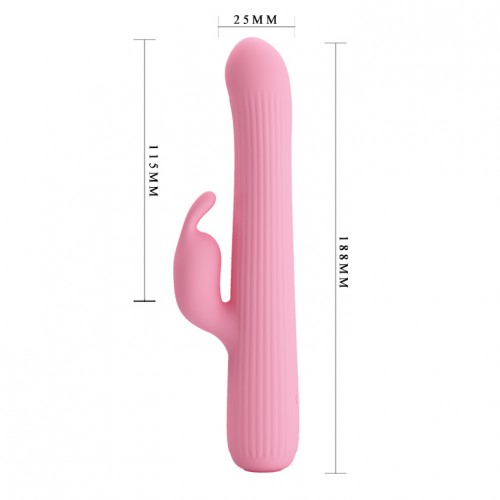 Вибратор с ротацией Julian розовый