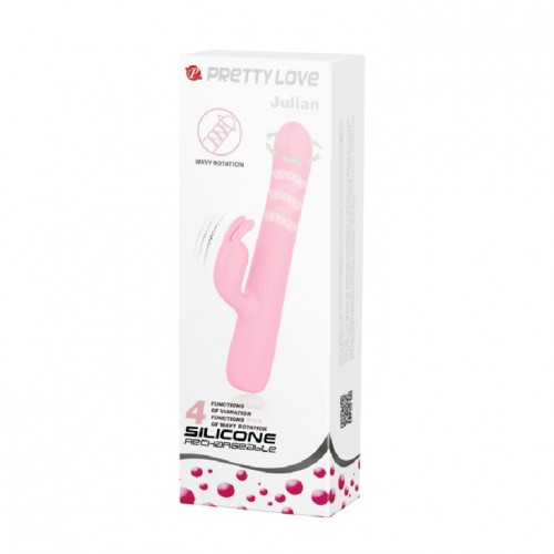 Вибратор с ротацией Julian розовый