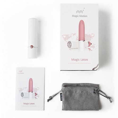 Мини вибратор Magic Lotos Motion розовый